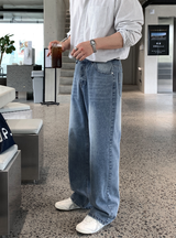 ネシスウォッシュドワイドデニムパンツ