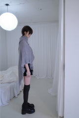 Yui button knit cape (3color)