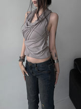 mood strap layered sleeveless (2color)
