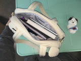 (beige)mini-hamster Shoulder Crossbag