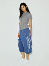 CHECK BLOUSE NAVY