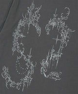 ハートタトゥーTシャツ_チャコール
