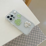 [made]three-leafs clover resin phonecase 