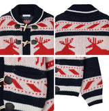 Bedin Nordic Toggle Knit Cardigan