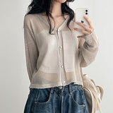 [Linen Cardigan☀️] See-Through Cardigan, Cube Summer Cardigan (12 colors) 