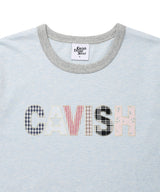 CAVISH アップリケリンガー半袖Tシャツ ブルー(CV2GMUT509A)