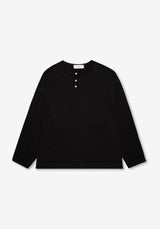 [SEMADE]  ロングスラブヘンリーネックオーバースリーブ