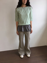 Camden Stripe 7 Sleeve T-Shirt (3color)