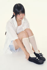 Nivaro シースルー ロングソックス