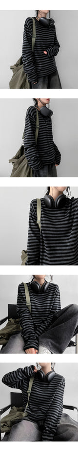 Streaming Basic Long-Sleeved Round Knitwear