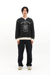  ROUX BASE UNIFORM BASEBALL PATCH CREWNECK (BLACK)