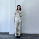 Curved Paneled Balloon Trousers
