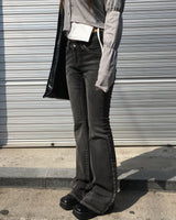 Betty low boots cut pants