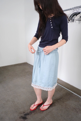 silky satin skirt (3c)