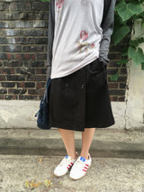 ダブルボタン スカート