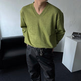 OW Premium Carine V-neck Cashmere Knitwear (4 colors)