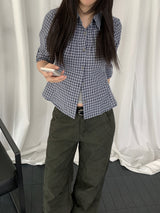 Lecca Rolled-up Check Shirt