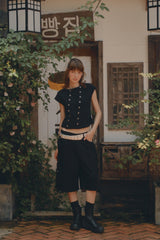 Twin Buttons tee