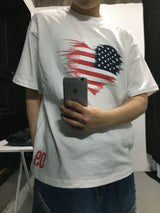 09 Flag Semi-Cropped Short Sleeve T-Shirt (4c)