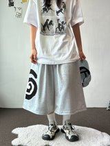 Hip Tone Side Big Snail Balloon Bermuda Shorts 4color