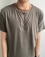 Clo Layered Buckle Short Sleeve T