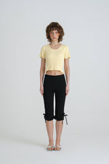 Ribbed half knit_yellow