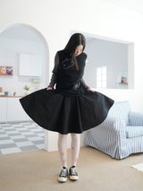 ニードルワークロングスリーブT (BLACK)