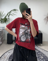 ハディンバイクグラフィック半袖Tシャツ