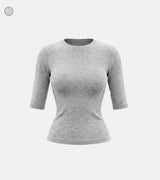 26SS★ [ EEUN BASIC ] チューイング7分丈スリムTシャツ