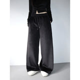 【MADE】winter velour pants, black