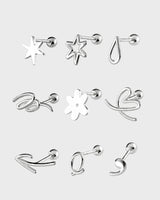 [Silver ver.] Sketch doodle piercing