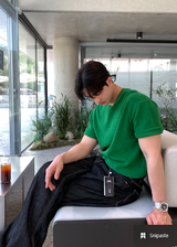  Jake Summer Daily Silket Hachi Round Short Sleeve Knit