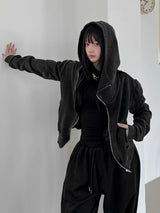 Sasin Vintage Pigment Hood Zip-Up