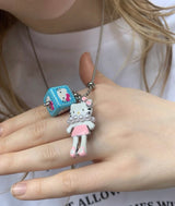 Cutie@kitty long necklace