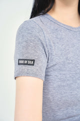 リボンロゴ刺繍半袖Tシャツ