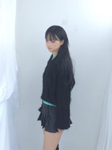 ダブルブートンチェックスカート