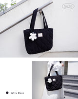 Softy Bag 軽量キルティングトート（BLACK）