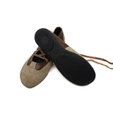Tender 0003. コンビレースアップフラットシューズ - 3colors