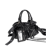 Viretta Ruched Buckle Bag