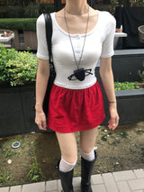 Natural Days Linen Mini Skirt