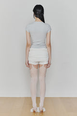 RUBY HOOK SHORTS (SS ver.) white