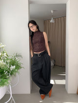 STRIPE TWILL BALLOON SLACKS (2C)