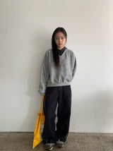 ムキラインカット生デニムワイドパンツ