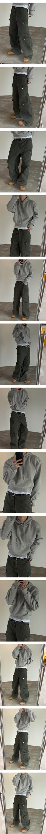Wide flare cargo pants(2color)