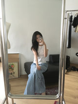 Banding bootcut denim