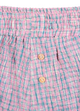 CHECK BOXER SHORTS_Pink