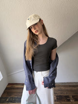 [ORIGINAL] Billie U-neck short-sleeve T-shirt