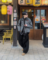 Woven Patch Pigment Work Jacket