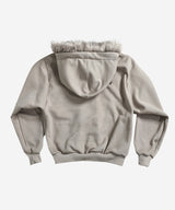 BUTTERFLY SPLATTER ZIP-UP #BEIGE(FLEECE LINED)