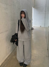 ボンヌルーズフィットフードジップアップ
